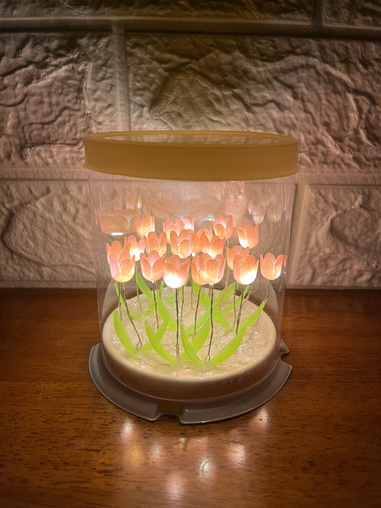 Lampara Pastel de Tulipanes