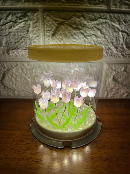 Lampara Pastel de Tulipanes